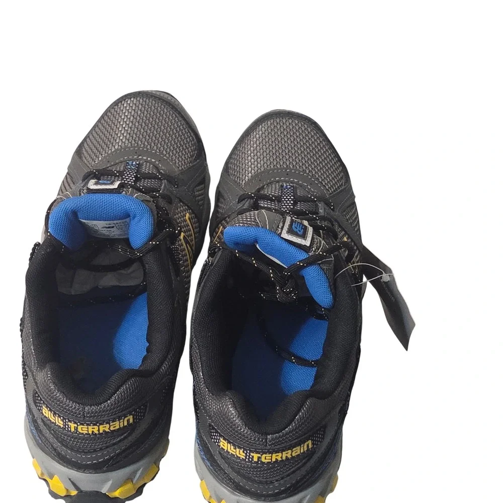 New Balance 510 All Terrain Mens Size 9.5 Grey Yellow Trail Running Shoes New